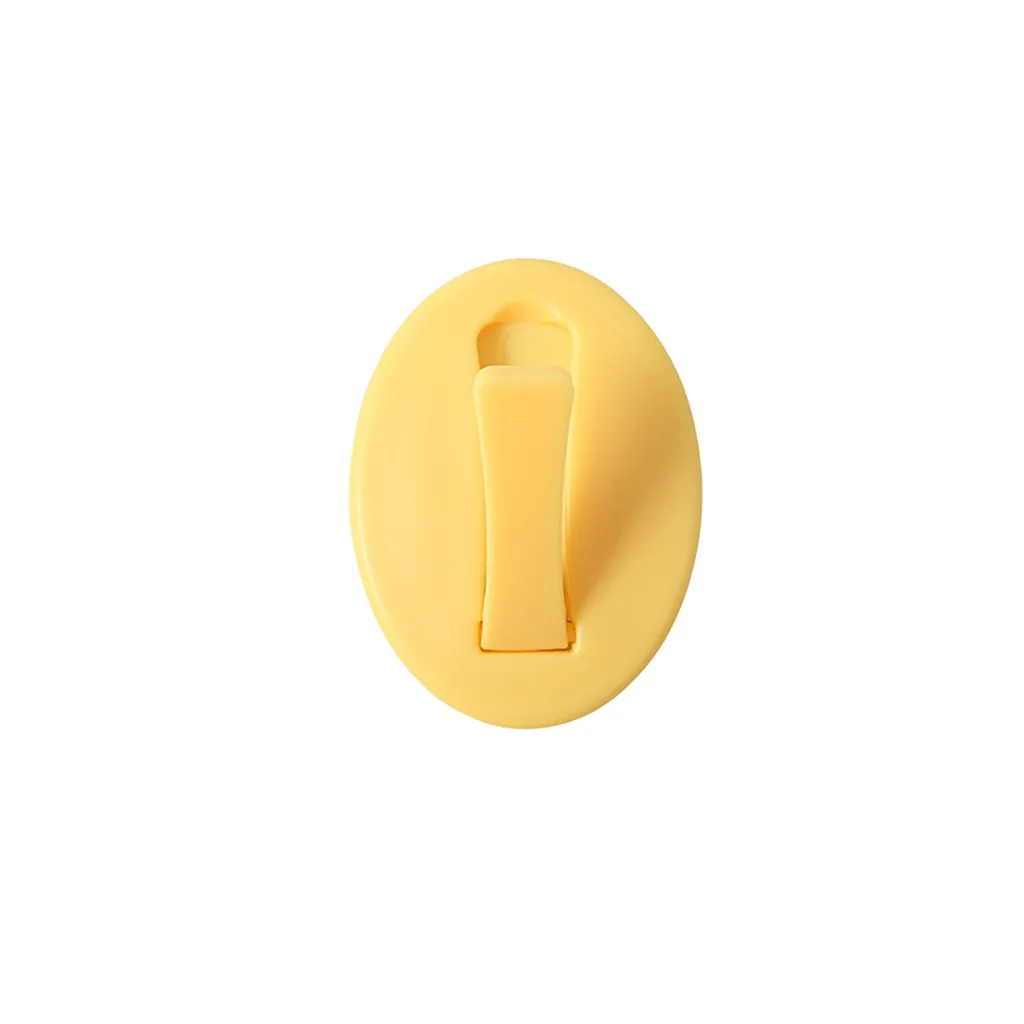 Крепкий прозрачный присоска настенный брелок с крючками вешалка не пробивая для кухни ванной комнаты - Цвет: Цвет: желтый