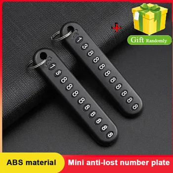 

Car key anti-lost number card digital number anti-lost card ABS material Parking number plate car accessories for car product