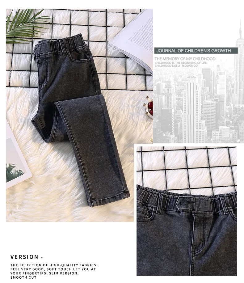Женские повседневные Стрейчевые обтягивающие брюки, весенние осенние джинсы с высокой талией, прямые брюки, модные джинсовые брюки размера плюс 4XL