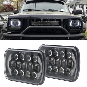 

105W 5X7 7X6 inch Rectangular Sealed Beam LED Headlight With DRL for Jeep Wrangler YJ Cherokee XJ H6014 H6052 H6054