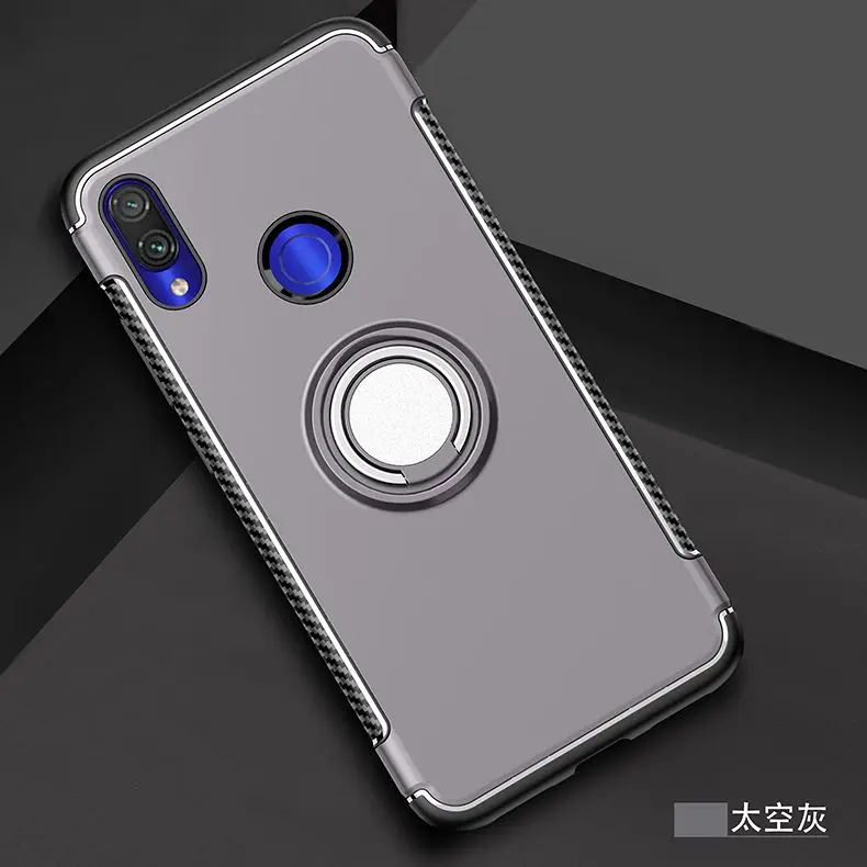 Чехлы для xiaomi redmi note7 anillo de Metal soporte de coche из силикона для redmi note5 redmi note6