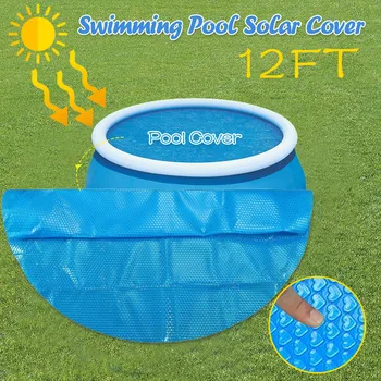 

365X365CM Large Size Round Pool Cover Protector 12ft Foot Above Ground Blue Protection Swimming Pool Outdoor Pool Accessories