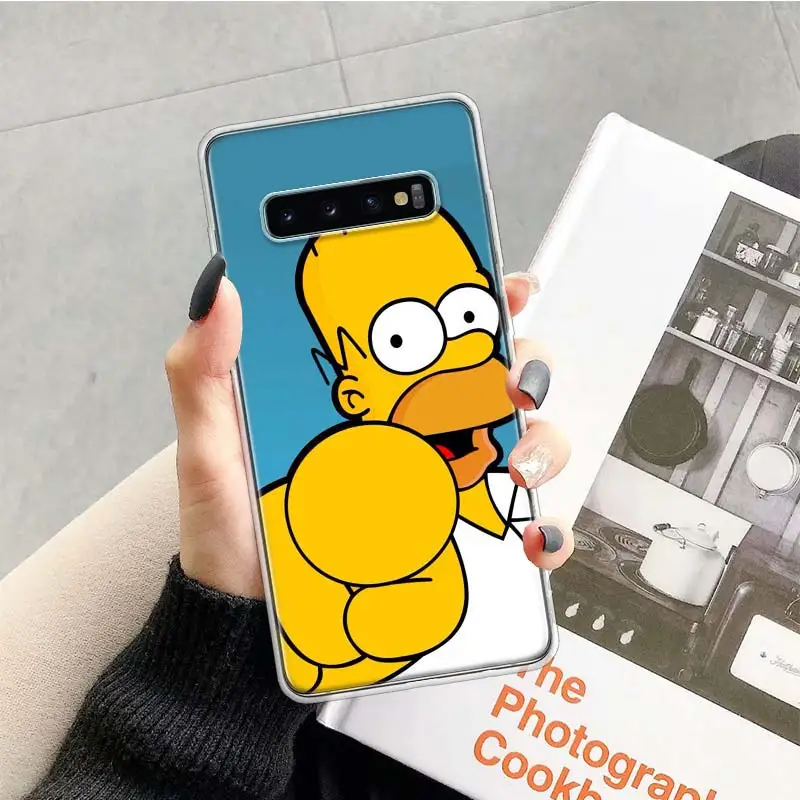 TR185-10 Мультифильм «Симпсоны чехол для samsung Galaxy Note 10 9 8 S10+ Lite S9 S8 J4 J6 J8 плюс S7 S6 край мягкий чехол для телефона - Цвет: TR185-10