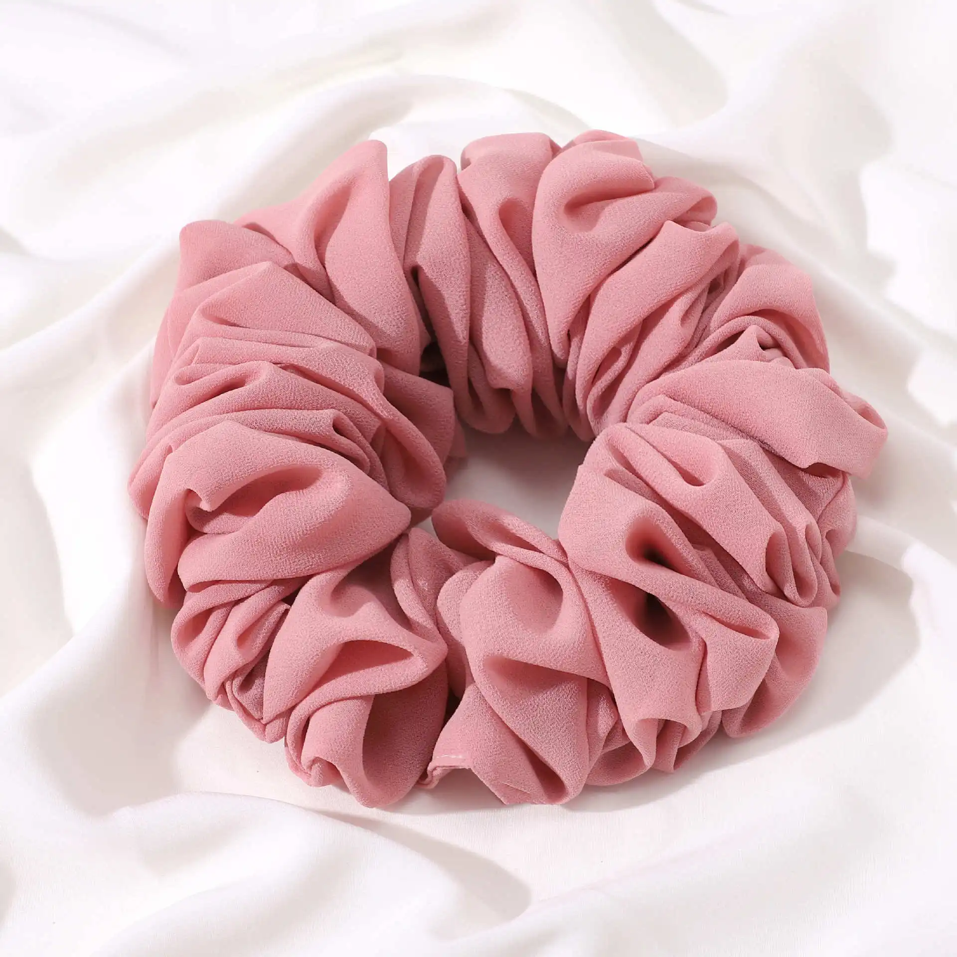 wide headbands for short hair Malaysian Bunch Hair Tie For Muslim Women Chiffon Rubber Band Beautiful Hijab Volumizing Scrunchie Large Head Scarf Accessories hair clips