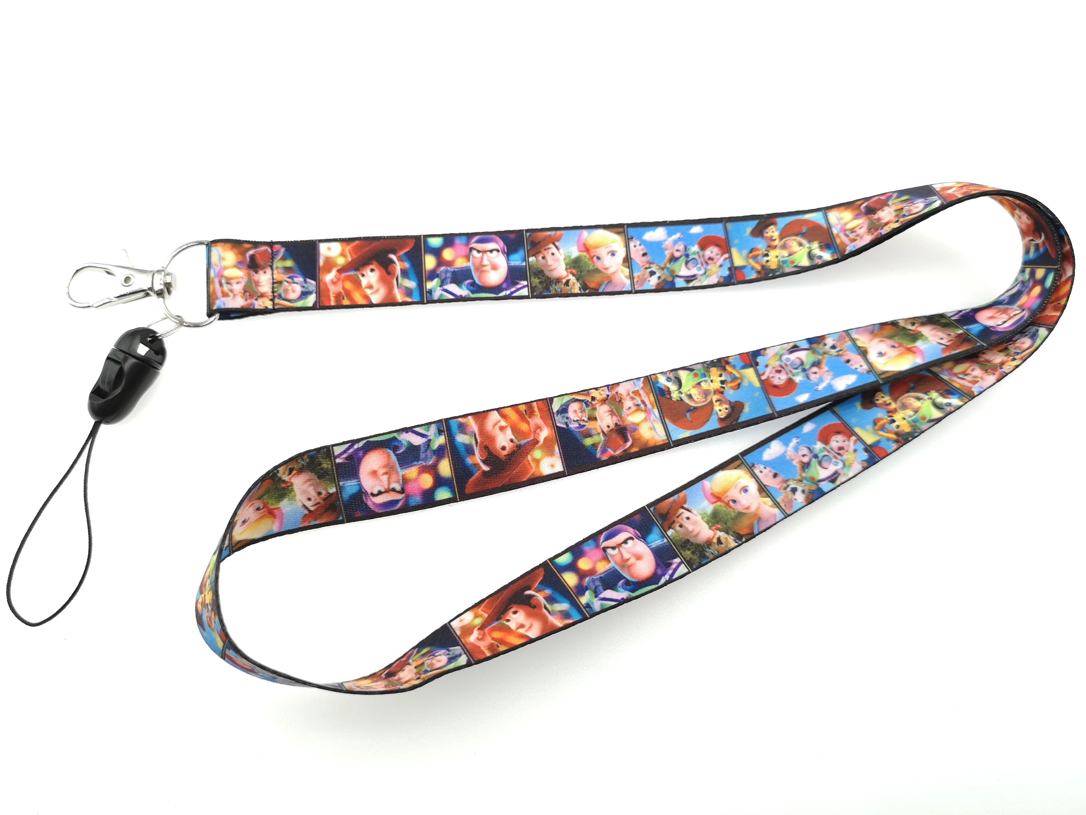 

New cartoon 1PCS Toy story 4 Key Lanyard Badge ID Cards Holders Neck Straps with Keyring kids lovely party gifts
