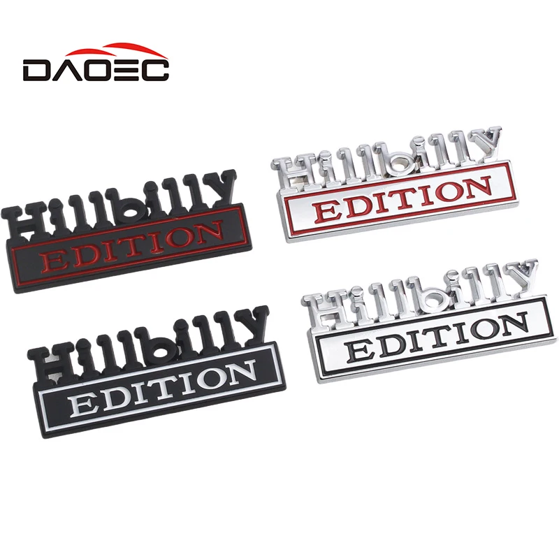 Автомобильный 3D металлический Hillbilly издание Стикеры для Dodge Оперативная память 1500 2500 Challenger Journey Charger кузова