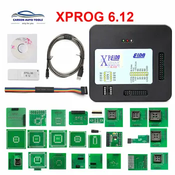 

Xprog v6.12 X PROG 6.12 ECU programmer EEPROM adapter XPROG-M ECU programmer and USB dongle