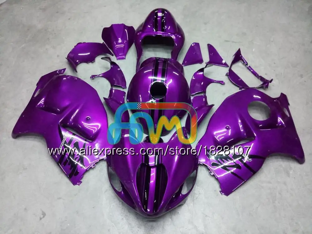 GSXR 1300 для SUZUKI Hayabusa GSXR-1300 2002 2003 2004 2005 2006 2007 49BS. 195 GSXR1300 96 02 03 04 красный серебристый 05 06 07 обтекатель - Цвет: No. 32 Purple