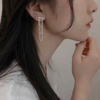 

Fashion Jewelry Piercing Long Tassel Multi-layer Drop Earrings for Women Girl Bijoux Pendientes Brincos Mujer eh395