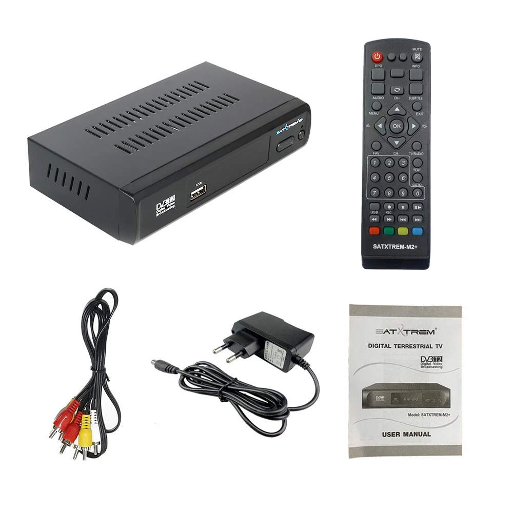 Satxtrem тв приставка dvb t2 tdt ресивер для цифрового телевидения VGA ...
