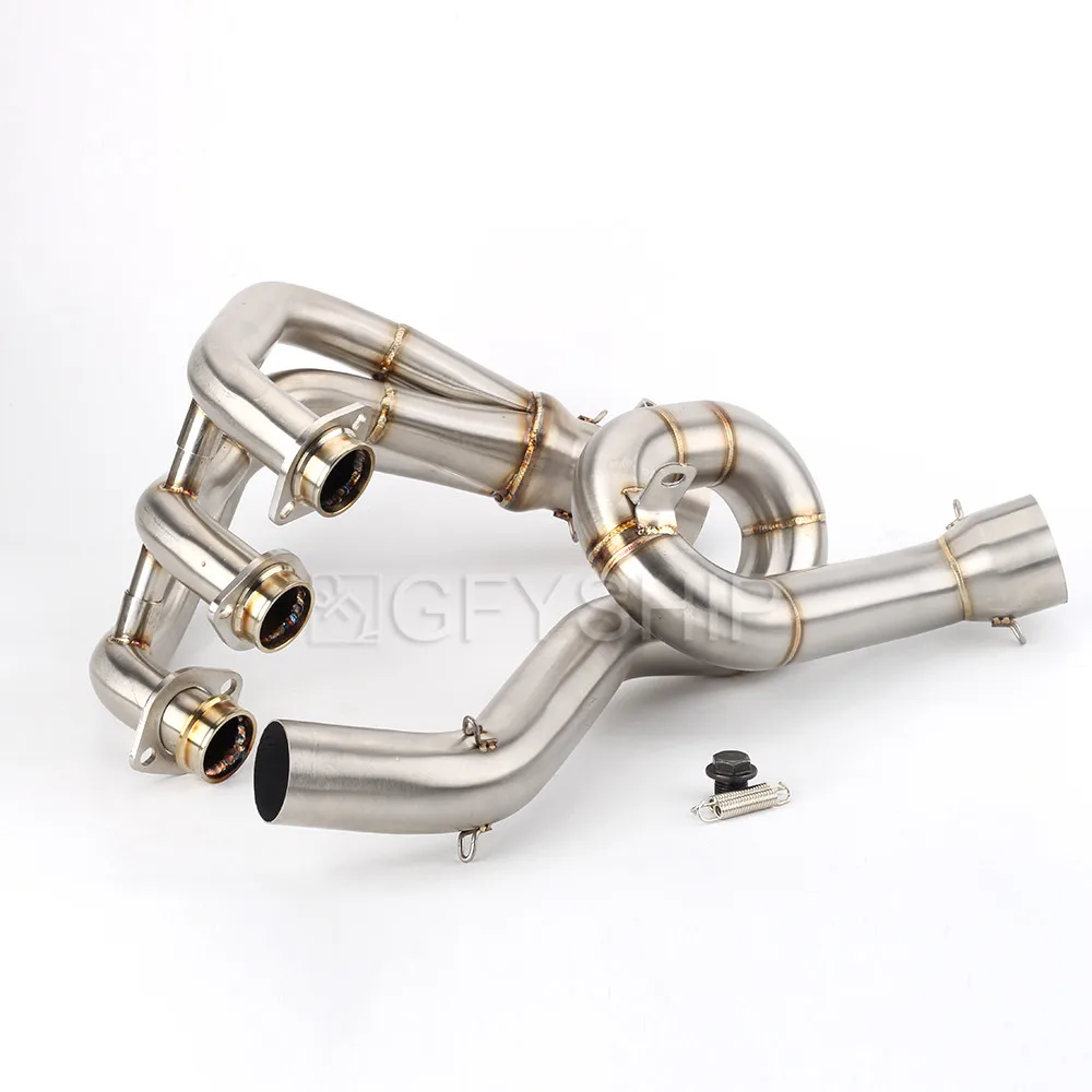 

Motorcycle For Yamaha Tracer 900 / GT 2015 - 2019 MT09 MT 09 Tracer Escape Slip-on Exhaust Muffler Front And Middle Link Pipe