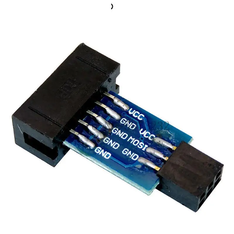 Преобразователь 10-6 контактов в стандартную 10-контактную на 6-контактную плату адаптера для ATMEL STK500 AVRISP USBASP ISP преобразователь интерфейса AVR