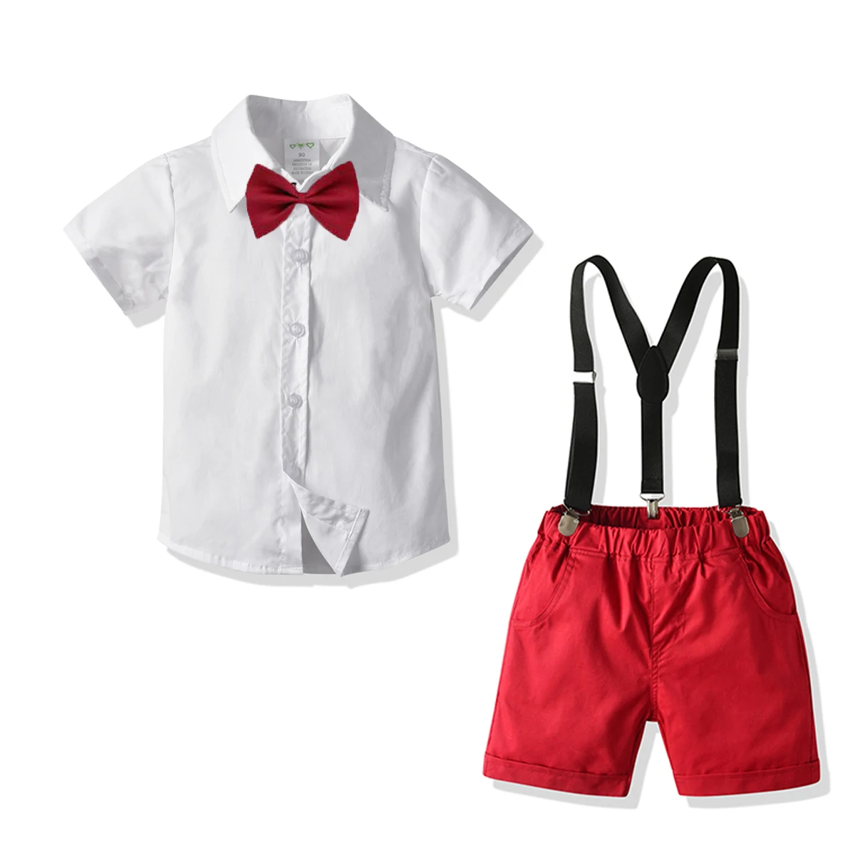 Toddler Kids Clothes White Shirt + Navy Shorts 3 Pieces Baby Boy Outfit Arrived Summer Children Costume