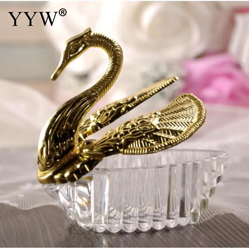 24 Twenty Four Clear Platic Swans for Party or Wedding Favors misc 3 