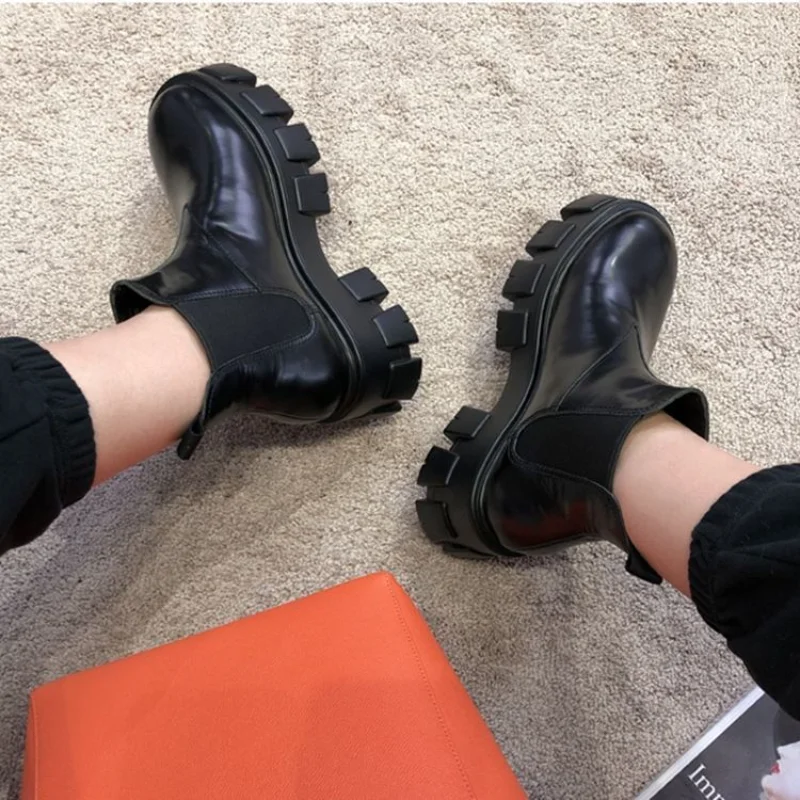Whnb Autumn Winter Women Chelsea Boots Waterproof Ankle Girl Flat Platform Spring Booties | Обувь