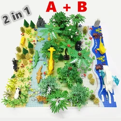 MOC – blocs de Construction animaux Jungle, compatibles ville technique, amis, briques, jouets de Construction pour enfants, cadeau d'anniversaire 