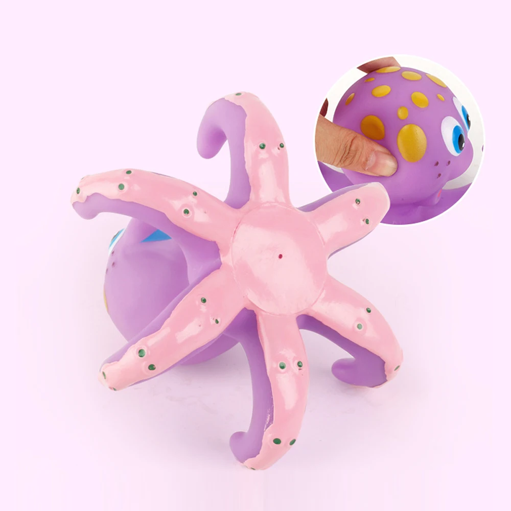 Забавный осьминог игрушки для ванной плавающая игра, одевание колец ванна для купания для бассейна и ванной образовательная игра водные игрушки для детей