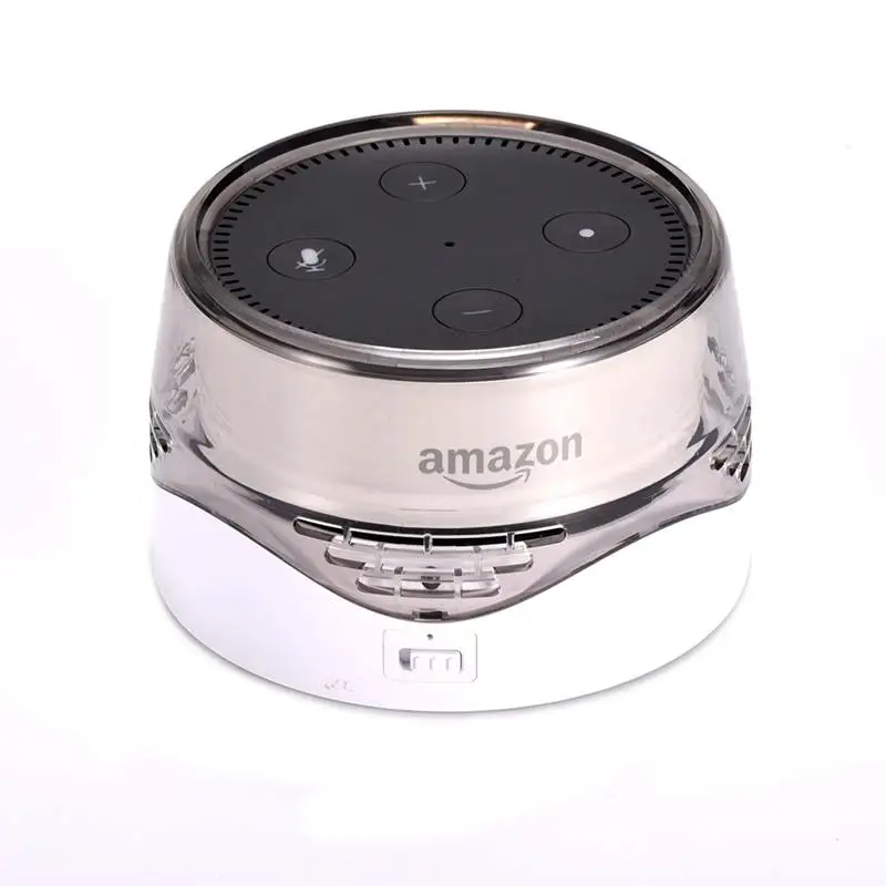 Держатель для динамиков, мобильная зарядная док-станция для Echo Dot 1/2, защитный кронштейн, светодиодный светильник, аксессуары для умных динамиков