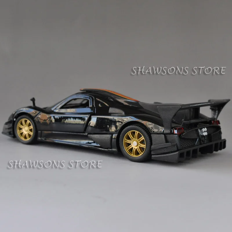 1/32 Масштаб литья под давлением металлические модельные игрушки Pagani Zonda R гоночный автомобиль миниатюрная копия w/звук и светильник
