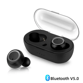 

3D Stereo Bluetooth Earphone Portable Headset Wireless Touc With Charging Box Sports Earphone
