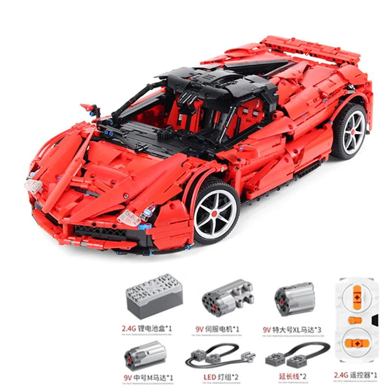 XQ1002 Супер гоночный автомобильный двигатель rc Функция питания совместимая техника Voiture строительные блоки кирпичи развивающие игрушки подарки - Цвет: NO BOX