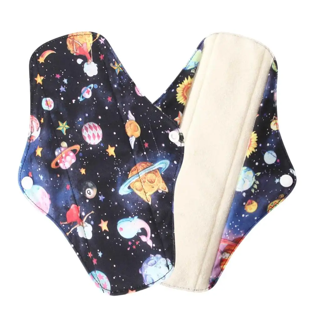 S/M/L Многоразовые гигиенические прокладки из бамбуковой ткани, моющиеся, менструальные прокладки для мам, гигиенические салфетки для женщин - Цвет: WSD35
