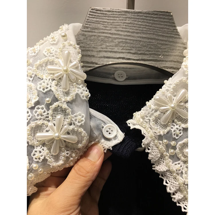 Elegant Lace Beading Cardigans Women Long Sleeve