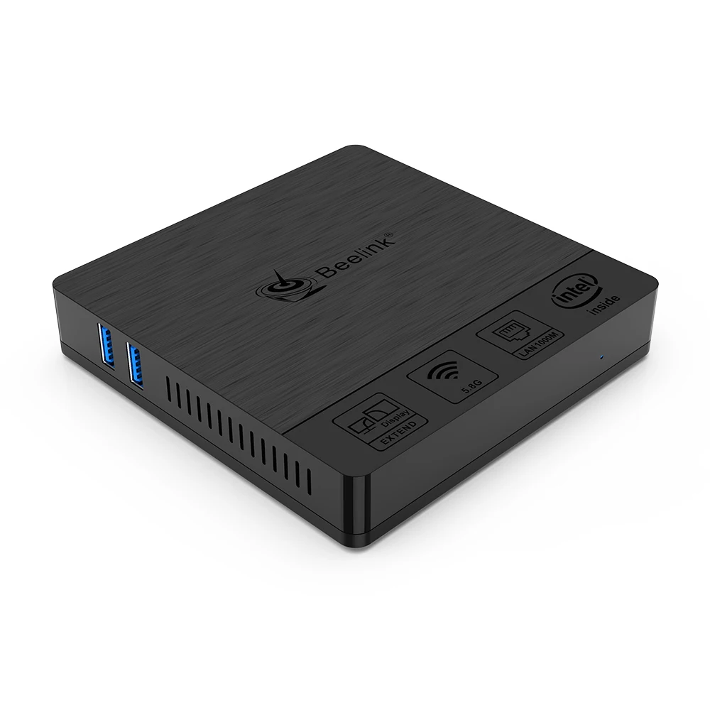 Beelink BT4 Mini PC Intel átomo X5 Z8500 Quad Core Windows 10 Mini PC 4K HTPC con 4GB RAM 64GB ROM USB 3,0 HD-MI pantalla VGA
