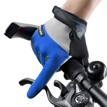 Зимние мужские перчатки для велоспорта с сенсорным экраном, перчатки для гонок на весь палец, противоскользящие гелевые накладки, перчатки для шоссейного велосипеда, варежки Luva
