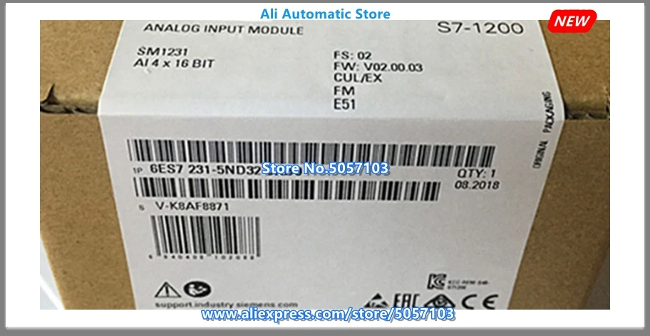 S7-1200CPU 6ES7231-5ND32-0XB0 аналоговый модуль SM1231 6ES7231 6ES7 231-5ND32-0XB0