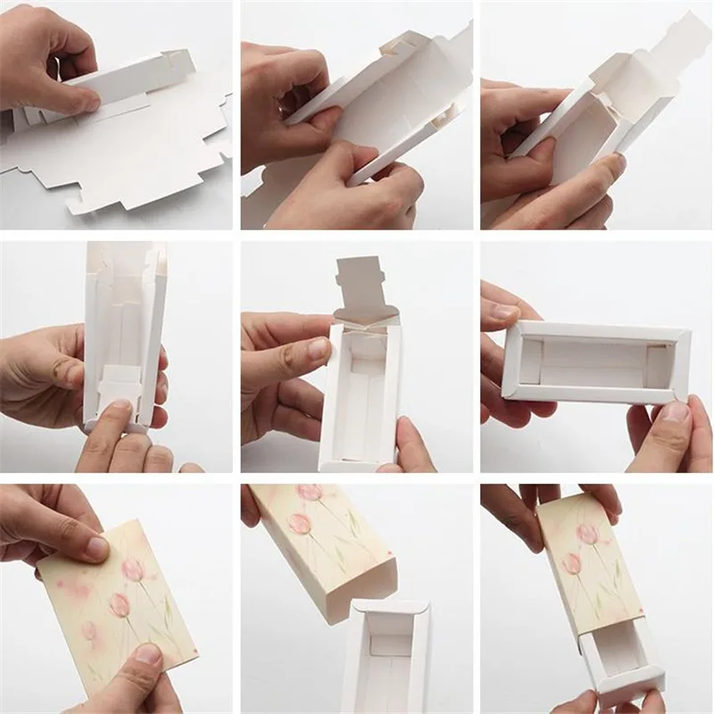 50pcs/lot 2.7*2.7*8.8cm Mini Colorful Drawer Box DIY Lipstick Perfume Essential Oil Bottle Packaging Box Package Kraft Paper Box - Image 6
