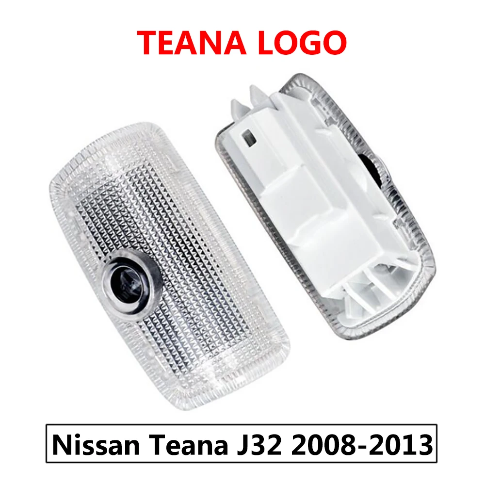 2 шт. для Nissan Teana J31 J32 J33 L33 Teana 2003- светодиодный автомобиль логотип Nissan Teana Дверные огни призрак света репроектора - Испускаемый цвет: J32 Teana Logo