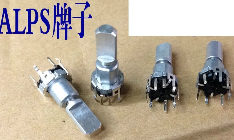 

2PCS/LOT Original ALPS alpine EC09E1524404 encoder with switch 30, positioned 20MM axis long
