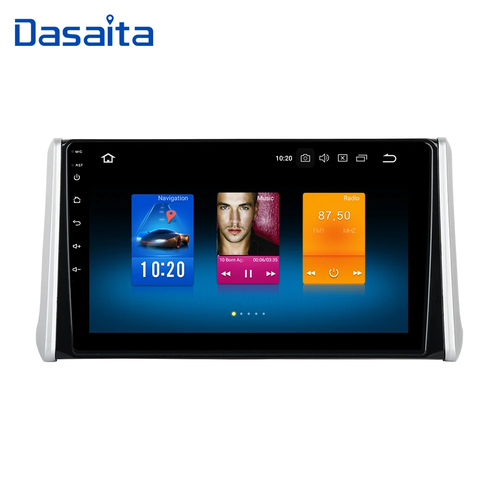 Dasaita автомобильный Android 9,0 Радио 1 din для Toyota RAV4 gps Bluetooth MP3 автомобильный стерео Мультимедиа 10," ips сенсорный экран