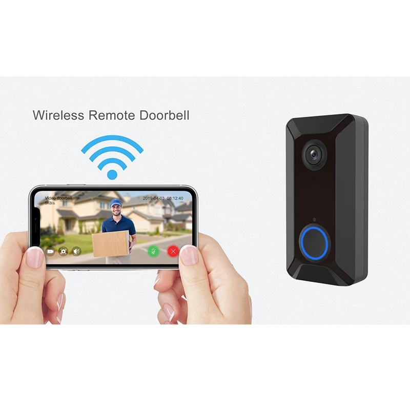 V6 720P умный дверной Звонок камера Wifi видео визуальный домофон с Chime Ip дверной звонок беспроводной домашней камеры безопасности