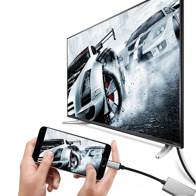 USB 3,1 type C USB-C к HDMI 4K HDTV Кабель-адаптер для samsung Galaxy S9 Macbook