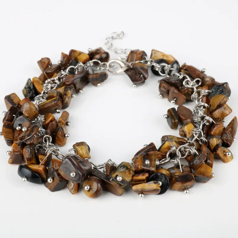 quartz crystals tumbled Bracelet  (4)