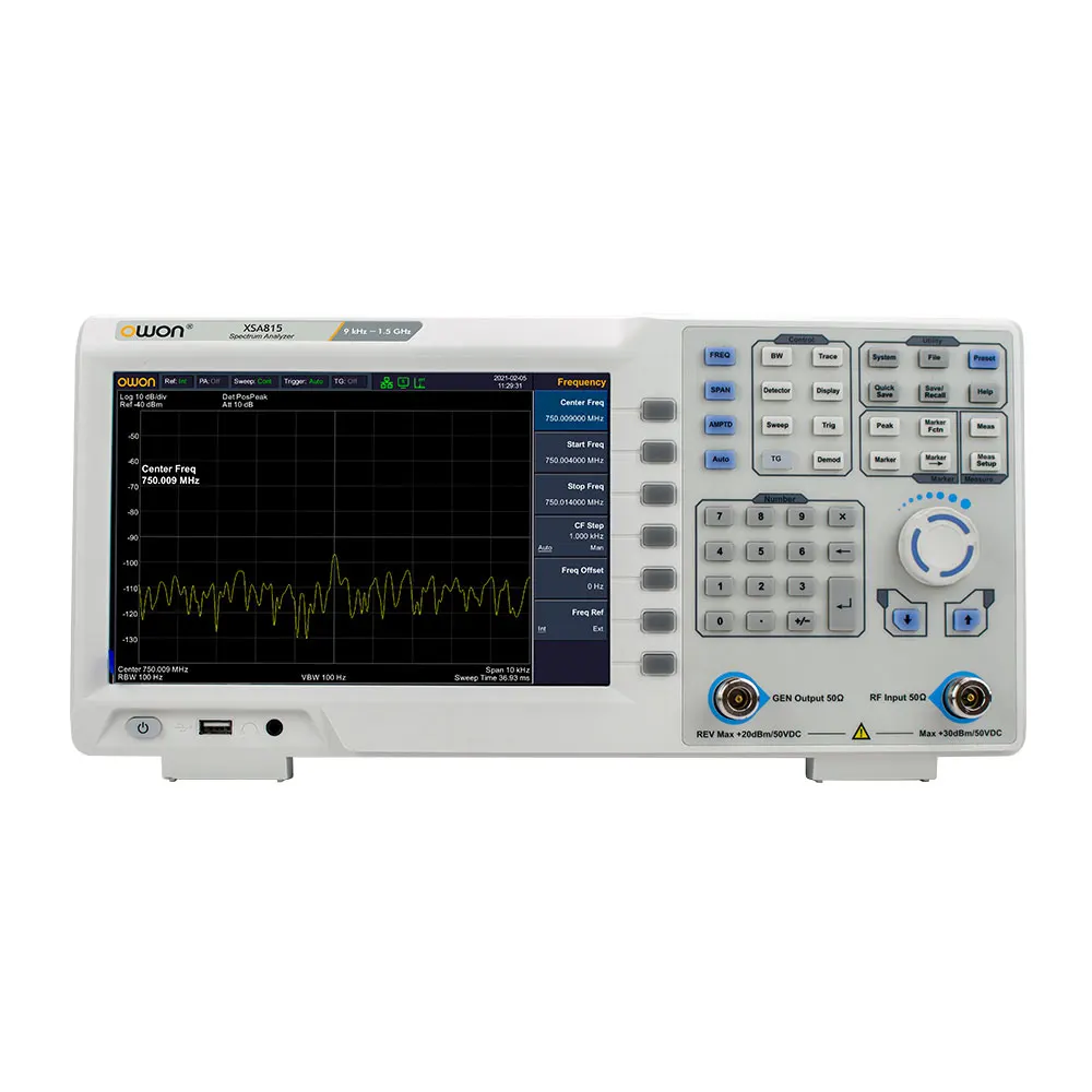 Цифровой анализатор спектра Owon USB 9-дюймовый ЖК-дисплей 1280x800 9 кГц-1 ГГц