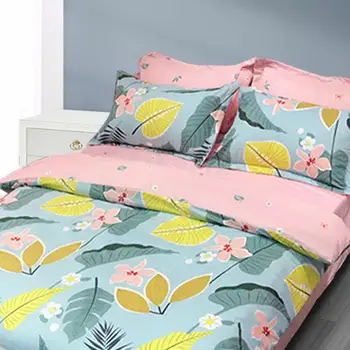 

Soft Smooth Bed Linen Set No Fade Duvet Cover Flat Sheet Pillowcases Single Full Queen King Size