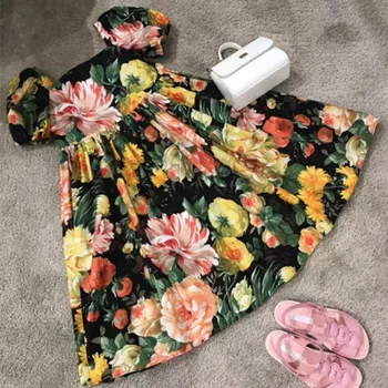 

Girl's Cute cotton dress Summer dress pink dress High-quality brand dress arrives