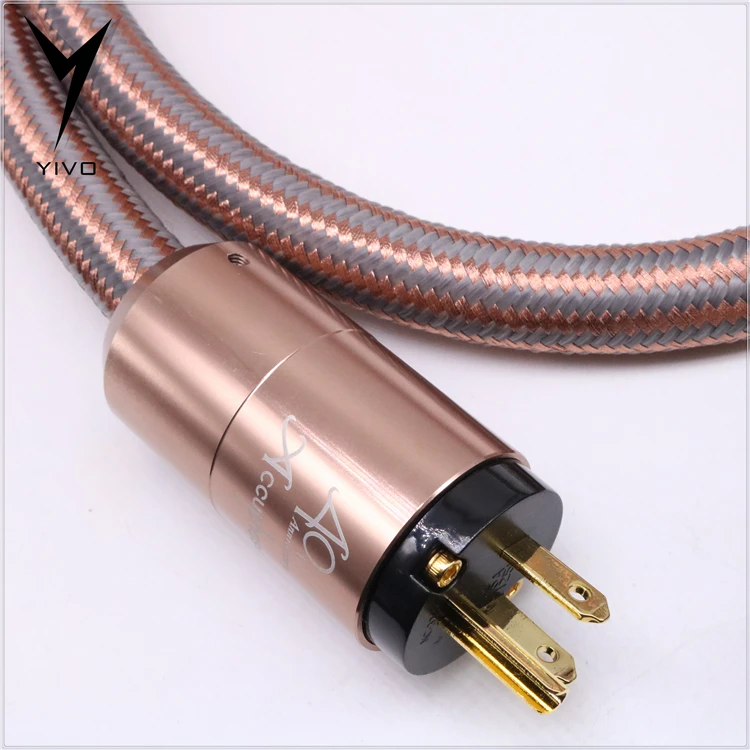 XSSH аудио YIVO AC США ЕС IEC Евро Schuko пробка nema 0,5 м 1 м 2 м 3 м 4 м Hifi Электрический японский Accuphase кабель питания провод шнур