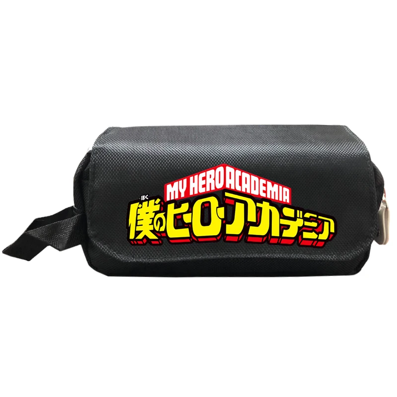 Черный светящийся чехол для карандашей с аниме My Hero Academy Comics Cosmetic Box School мальчиков