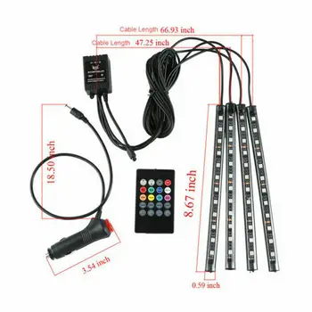 

RGB Atmosphere Lights Strips Decorative Replacement Set Accessories Car