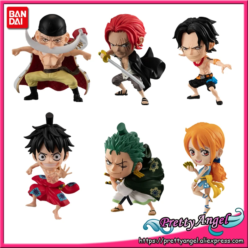 Prettyangel Genuine Bandai Adverge One Piece Full Set 6 Pcs Luffy Zoro Nami Ace Shanks Edward Newgate Toys Figure Action Figures Aliexpress