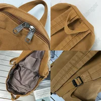 Girl Fabric School Bag New Fashion College Student Vintage Women Backpack Canvas Female Laptop Bag Travel Kawaii Ladies Backpack - Image 5