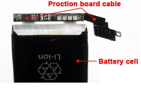 10 шт./лот реальная емкость США Защитная плата для iPhone 4 4G 1420mAh 3,7 V настоящая ноль запчасть для велосипеда запчасти 4G-AA