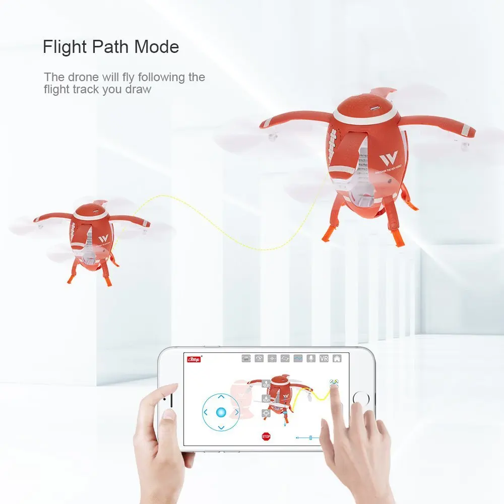 Дрон с дистанционным управлением wifi FPV складной Квадрокоптер селфи Летающий яйцо Дрон W5 2,4 GHz HD камера высота удержания дроны рождественские подарки Детские игрушки