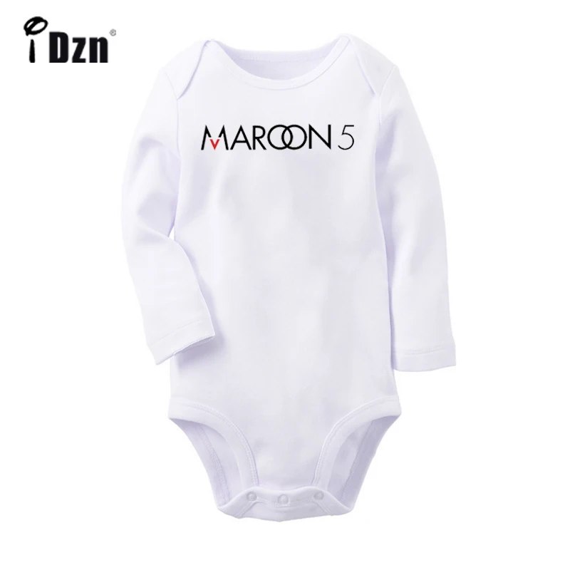 JcBaby1386WC Бордовая 5 рок-группа Оззи Осборн Хэллоуин Дети саботаж дизайн новорожденных боди малышей Ползунки комбинезон с длинными рукавами - Цвет: JcBaby1386WC