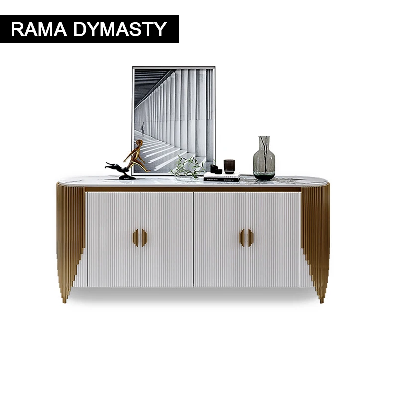 Modern and simple slate light luxury dining sideboard small apartment storage cupboard restaurant side cabinet