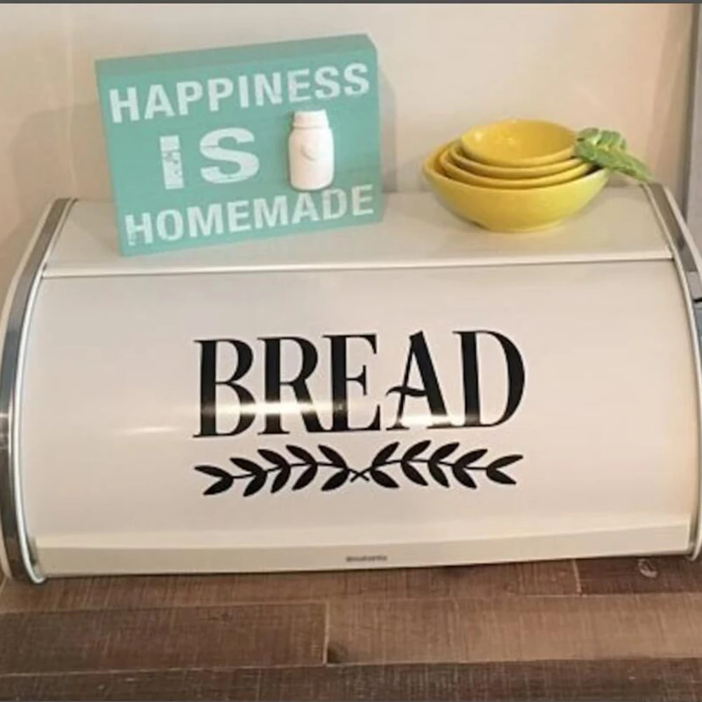 Hapivida Scatola Porta Pane In Metallo: Grande, Retrò, 30,5x18x16 Cm, Colore Rosso, Per Organizzare Cucina E Dispensa